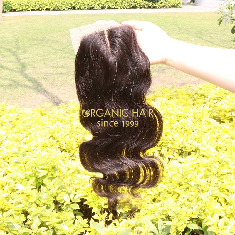 Large stock wholesale china hair pieces factory closure lace hair